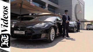 An exclusive look inside Dubais latest Tesla taxis [upl. by Zarla819]