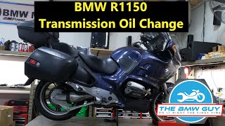 BMW R1150 Transmission Oil Change Procedure [upl. by Hagood]