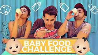 BABY FOOD Challenge  Rimorav Vlogs [upl. by Ahseekal]