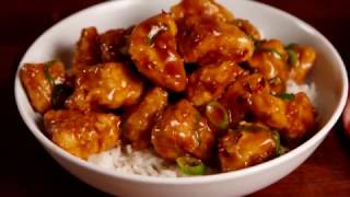 Sticky Orange Chicken  Delish [upl. by Enairda939]