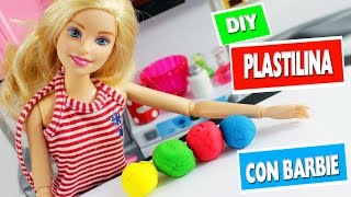 DIY Plastilina Casera para Niños  Haz Manualidades con Barbie [upl. by Leeban]