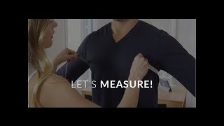 How to measure yourself for a custom suit or a shirt  Hockerty [upl. by Gothar]