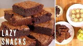 4 Lazy Snack Recipes  Quick amp Easy Sweet Snacks [upl. by Jodie]