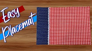 Easy Placemat  The Sewing Room Channel [upl. by Aimek866]