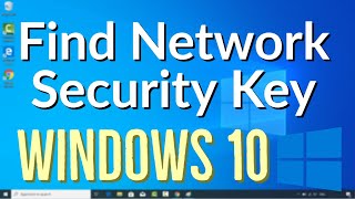 How to Find Your Wireless Network Security Key Password on Windows 10 [upl. by Trout]