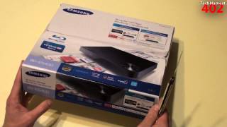 Samsung Smart WiFi BluRay Player Unboxing BDE5400 [upl. by Nagirrek]