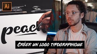 Comment créer un LOGO typographique sur illustrator [upl. by Shelton913]