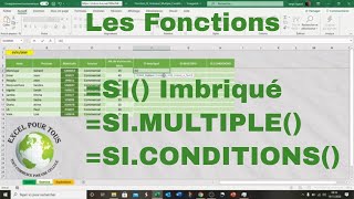 ✅ EXCEL GRATUIT  Comment ça marche  SI Imbriqué SIMULTIPLE SICONDITIONS [upl. by Pascia]