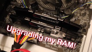 Installing G Skill Ripjaws V Series 16GB Memory Ram DIY [upl. by Giustina]