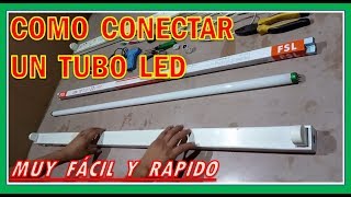 COMO INSTALAR TUBO LED SIN BALASTRO [upl. by Banks424]