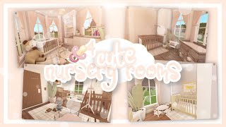 bloxburg  4 CUTE nursery room ideas  ✰ bloxburg baby update [upl. by Blakeley]