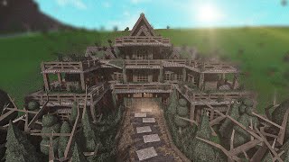 Roblox Bloxburg  Mansion Halloween Haunted House  House Build [upl. by Leduar]