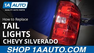 How to Replace Tail Light Lens 1419 Chevy Silverado [upl. by Aihk]