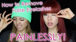 How to Remove False Eyelashes Painlessly [upl. by Quintilla]