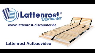 Aufbauvideo Coemo 7Zonen Lattenrost ERGO mit Kopfteilverstellung [upl. by Iloj14]