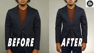 How to Tailor A Suit Jacket  No More Boxy Fit [upl. by Calvert375]