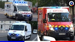 Paris Véhicules dUrgence  Pompiers SAMU Police Part 3 Paris Emergency Services responding [upl. by Nemsaj]