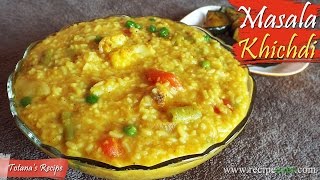 Vegetable masala khichdi Bengali recipes  Moong dal khichdi  Bengali khichuri recipe [upl. by Niveg]