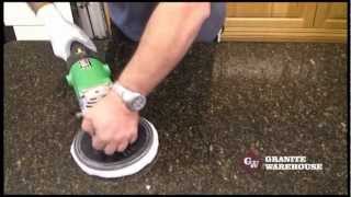 How to Re Polish a Granite or Engineered stone top  MB Stoncare MB 20 [upl. by Bearce876]