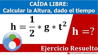 Caída Libre  Calcular la Altura dado el tiempo [upl. by Isnyl977]