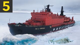 5 Ice Breaking Ships Braving the Arctic Circle [upl. by Arac]