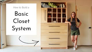 How to Build a Closet SystemDrawers Cubbies amp BeltTie Rack [upl. by Rahsab878]