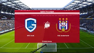 Genk vs Anderlecht ⚽  Belgium League 12222024  PES 2024 [upl. by Koppel834]