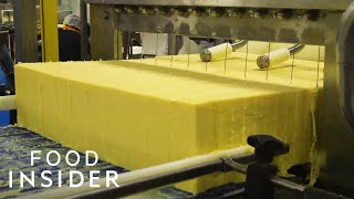 How A 100YearOld Vermont Creamery Makes Cheddar Cheese  Regional Eats [upl. by Elinet111]