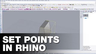 How to use Set Points in Rhino [upl. by Rosenkranz]