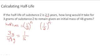 Calculating HalfLife [upl. by Llenoil]