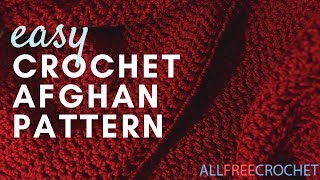 Worlds Easiest Crochet Afghan Pattern [upl. by Dunson]