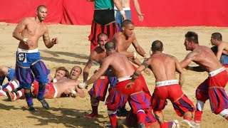 Calcio Storico Fiorentino ROSSI vs AZZURRI Florence Tuscany Italy Europe [upl. by Erina]