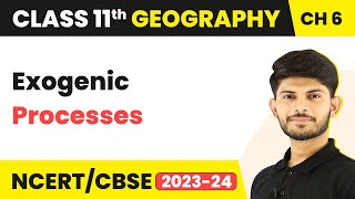 Exogenic Processes  Geomorphic Processes  Class 11 Geography [upl. by Rey869]