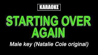 Karaoke  Starting Over Again Male Key [upl. by Riccardo189]