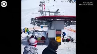 Georgia Ski Lift Failure Sends People Flying Into Air At Least 10 Injured [upl. by Farmann230]