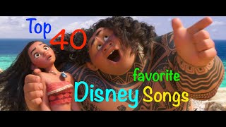 Top 40 Disney Songs [upl. by Brier]