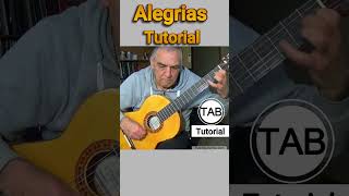 Alegrias Tutorial Flamenco guitar shorts flamencoguitar [upl. by Gregory973]