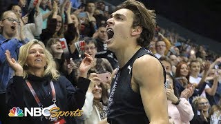 Mondo Duplantis WORLD RECORD 617m pole vault  NBC Sports [upl. by Dreda]