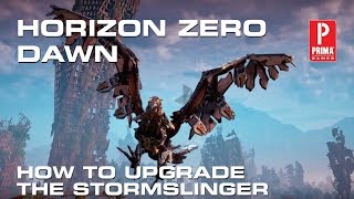 Horizon Zero Dawn The Frozen Wilds  How to Upgrade the Stormslinger [upl. by Retsek]