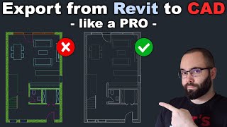 Export from Revit to CAD Tutorial [upl. by Einniw]