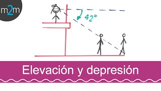 Ángulos de elevación y depresión│problema 1 [upl. by Ayat525]