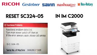 How to reset SC 32405 in Ricoh IMC 2000 Reset SC32405 in IM C2000 Replace development unit [upl. by Leggett188]