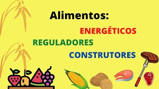 ALIMENTOS Energéticos reguladores e construtores [upl. by Lazare]