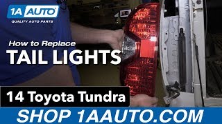 How to Replace Tail Lights 1419 Toyota Tundra [upl. by Adnawt251]