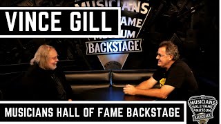 Vince Gill FULL INTERVIEW  Musicians Hall of Fame Backstage [upl. by Nymsaj283]