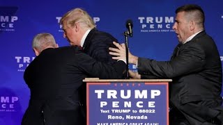 Donald Trump rushed off stage during rally in Nevada [upl. by Eeima38]