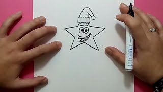 Como dibujar una estrella paso a paso 4  How to draw a star 4 [upl. by Nerdna]