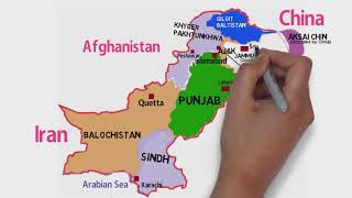 Pakistan Political Map 2024 ProvincesCapitalGilgit Baltistan ampKashmir Pakistan Border Map Trend [upl. by Oregolac]