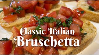 CLASSIC ITALIAN BRUSCHETTA Authentic recipe from Florence Italy [upl. by Aramois]