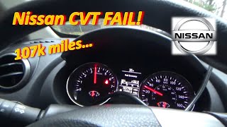 Nissan CVT FAIL 107k miles P1778 [upl. by Ativad435]